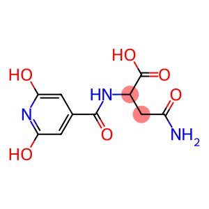 4-amino-2-[(2,6-dihydroxyisonicotinoyl)amino]-4-oxobutanoic acid