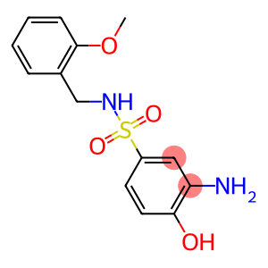 3-amino-4-hydroxy-N-[(2-methoxyphenyl)methyl]benzene-1-sulfonamide