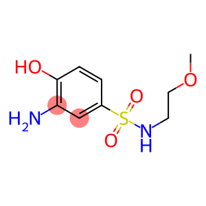 3-amino-4-hydroxy-N-(2-methoxyethyl)benzene-1-sulfonamide