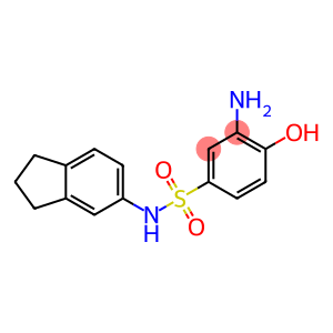 3-amino-N-(2,3-dihydro-1H-inden-5-yl)-4-hydroxybenzene-1-sulfonamide