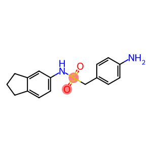 1-(4-aminophenyl)-N-(2,3-dihydro-1H-inden-5-yl)methanesulfonamide
