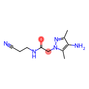 2-(4-amino-3,5-dimethyl-1H-pyrazol-1-yl)-N-(2-cyanoethyl)acetamide