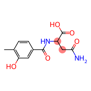 4-amino-2-[(3-hydroxy-4-methylbenzoyl)amino]-4-oxobutanoic acid