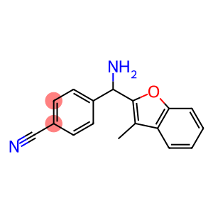 4-[amino(3-methyl-1-benzofuran-2-yl)methyl]benzonitrile