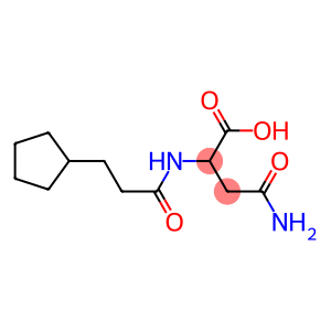 4-amino-2-[(3-cyclopentylpropanoyl)amino]-4-oxobutanoic acid