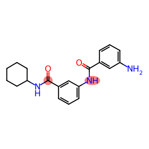 3-[(3-aminobenzoyl)amino]-N-cyclohexylbenzamide