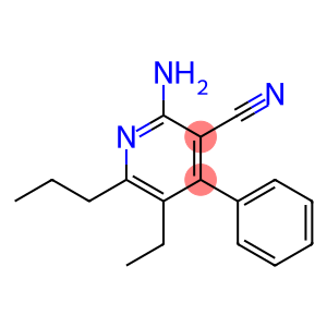 2-amino-5-ethyl-4-phenyl-6-propylnicotinonitrile