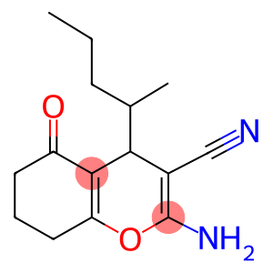2-amino-4-(1-methylbutyl)-5-oxo-5,6,7,8-tetrahydro-4H-chromene-3-carbonitrile
