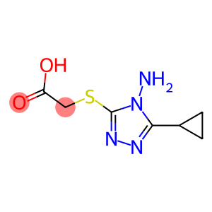 2-[(4-amino-5-cyclopropyl-4H-1,2,4-triazol-3-yl)sulfanyl]acetic acid