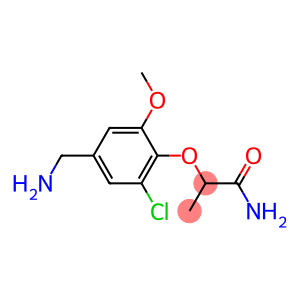 2-[4-(aminomethyl)-2-chloro-6-methoxyphenoxy]propanamide