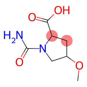 1-(aminocarbonyl)-4-methoxypyrrolidine-2-carboxylic acid
