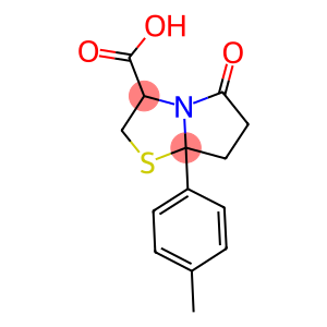 7A-(4-METHYLPHENYL)-5-OXOHEXAHYDROPYRROLO[2,1-B][1,3]THIAZOLE-3-CARBOXYLIC ACID