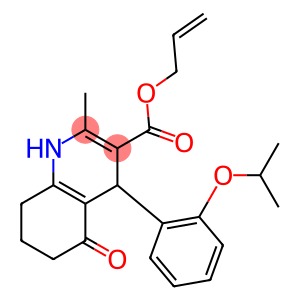 allyl 4-(2-isopropoxyphenyl)-2-methyl-5-oxo-1,4,5,6,7,8-hexahydro-3-quinolinecarboxylate