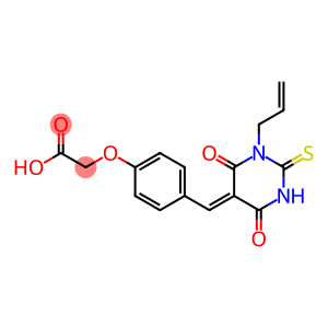 {4-[(1-allyl-4,6-dioxo-2-thioxotetrahydro-5(2H)-pyrimidinylidene)methyl]phenoxy}acetic acid