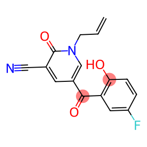 1-ALLYL-5-(5-FLUORO-2-HYDROXYBENZOYL)-2-OXO-1,2-DIHYDROPYRIDINE-3-CARBONITRILE
