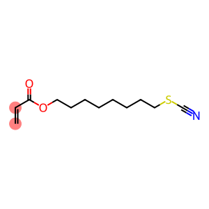 Acrylic acid 8-thiocyanatooctyl ester