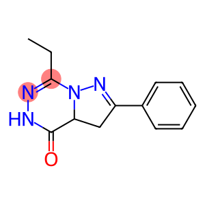 3,3a-Dihydro-2-phenyl-7-ethylpyrazolo[1,5-d][1,2,4]triazin-4(5H)-one