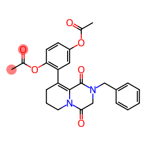 4-(acetyloxy)-2-(2-benzyl-1,4-dioxo-1,3,4,6,7,8-hexahydro-2H-pyrido[1,2-a]pyrazin-9-yl)phenyl acetate