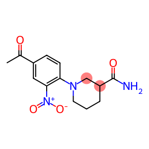 1-(4-acetyl-2-nitrophenyl)piperidine-3-carboxamide