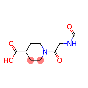 1-[(acetylamino)acetyl]piperidine-4-carboxylic acid