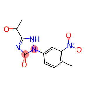 5-Acetyl-1,2-dihydro-2-(4-methyl-3-nitrophenyl)-3H-1,2,4-triazol-3-one