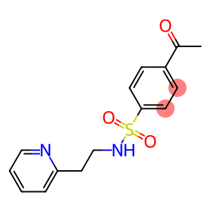 4-acetyl-N-[2-(pyridin-2-yl)ethyl]benzene-1-sulfonamide