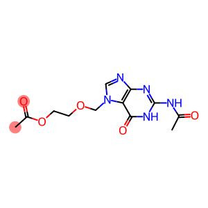 2-{[2-(acetylamino)-6-oxo-6,7-dihydro-1H-purin-7-yl]methoxy}ethyl acetate