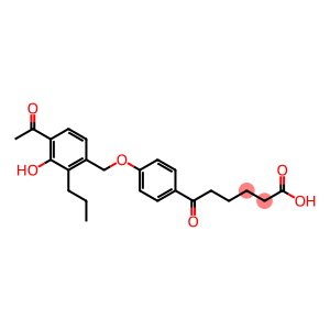 6-[4-(4-Acetyl-3-hydroxy-2-propylbenzyloxy)phenyl]-6-oxohexanoic acid