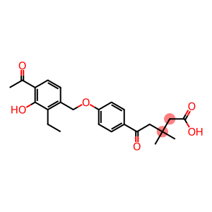 5-[4-(4-Acetyl-3-hydroxy-2-ethylbenzyloxy)phenyl]-5-oxo-3,3-dimethylpentanoic acid