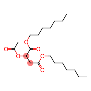 2-Acetyloxybutanedioic acid diheptyl ester