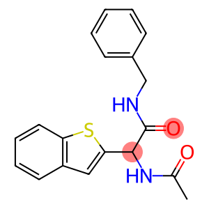 2-Acetylamino-2-(benzo[b]thiophen-2-yl)-N-benzylacetamide