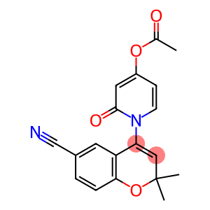 4-[(4-Acetyloxy-1,2-dihydro-2-oxopyridin)-1-yl]-2,2-dimethyl-2H-1-benzopyran-6-carbonitrile
