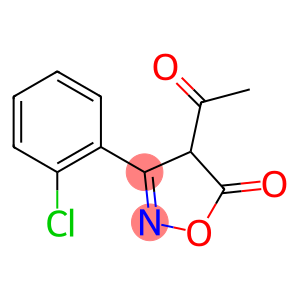 4-Acetyl-3-(o-chlorophenyl)-4,5-dihydroisoxazol-5-one