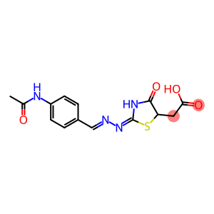 (2-{[4-(acetylamino)benzylidene]hydrazono}-4-oxo-1,3-thiazolidin-5-yl)acetic acid