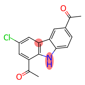 1-(6-acetyl-3-chloro-9H-carbazol-1-yl)ethanone