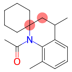 1-acetyl-4,8-dimethyl-1,2,3,4-tetrahydrospiro(quinoline-2,1'-cyclohexane)