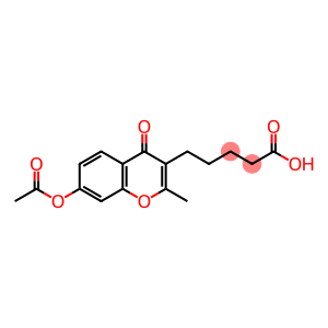 5-(7-Acetoxy-2-methyl-4-oxo-4H-1-benzopyran-3-yl)valeric acid