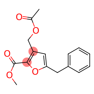 3-(Acetoxymethyl)-5-benzyl-2-furancarboxylic acid methyl ester