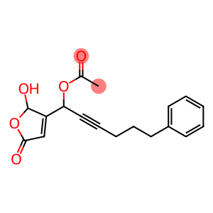 Acetic acid 1-[(2,5-dihydro-2-hydroxy-5-oxofuran)-3-yl]-6-phenyl-2-hexynyl ester