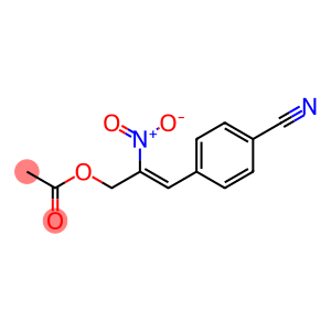 Acetic acid 2-nitro-3-[4-cyanophenyl]-2-propenyl ester