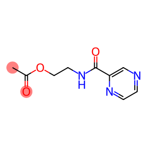 Acetic acid 2-(2-pyrazinylcarbonylamino)ethyl ester