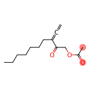 Acetic acid 3-ethenylidene-2-oxodecyl ester