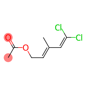 Acetic acid 5,5-dichloro-3-methyl-2,4-pentadienyl ester