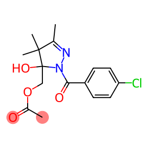 Acetic acid [[2-(4-chlorobenzoyl)-4,4,5-trimethyl-3,4-dihydro-3-hydroxy-2H-pyrazol]-3-yl]methyl ester