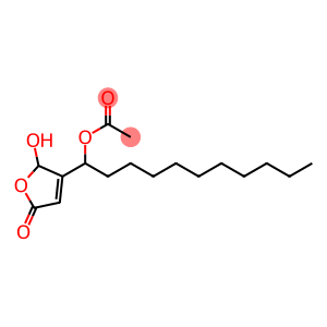 Acetic acid 1-[(2,5-dihydro-2-hydroxy-5-oxofuran)-3-yl]undecyl ester