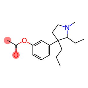 Acetic acid 3-(2-ethyl-1-methyl-3-propyl-3-pyrrolidinyl)phenyl ester