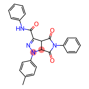 1,3a,4,5,6,6a-Hexahydro-4,6-dioxo-N-phenyl-5-(phenyl)-1-(4-methylphenyl)pyrrolo[3,4-c]pyrazole-3-carboxamide
