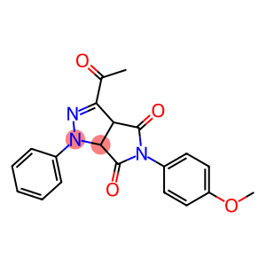 1,3a,4,5,6,6a-Hexahydro-3-acetyl-4,6-dioxo-5-(4-methoxyphenyl)-1-(phenyl)pyrrolo[3,4-c]pyrazole
