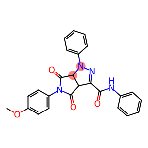1,3a,4,5,6,6a-Hexahydro-4,6-dioxo-N-phenyl-5-(4-methoxyphenyl)-1-(phenyl)pyrrolo[3,4-c]pyrazole-3-carboxamide