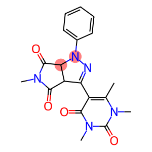 3a,6a-Dihydro-1-phenyl-5-methyl-3-[(1,2,3,4-tetrahydro-1,3,6-trimethyl-2,4-dioxopyrimidin)-5-yl]pyrrolo[3,4-c]pyrazole-4,6(1H,5H)-dione